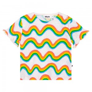 Molo Eline T Shirts Tops Mädchen Rainbow Mini | CH0001435