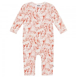 Molo Fenez Bodies Babysuits Mädchen Red Horses | CH0001278