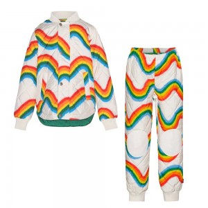 Molo Hawkins Fleece Softshell Rainbow Big | CH0000145