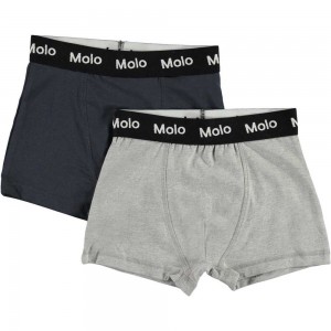 Molo Justin 2-pack Underwear Nightwear Jungen Navy Grey | CH0000892