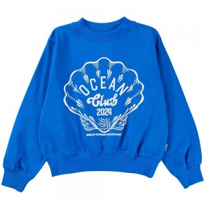 Molo Marge Sweatshirts Cardigans Mädchen Retro Blue | CH0000463