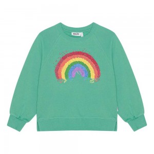 Molo Marilee Sweatshirts Cardigans Mädchen Chalk Green | CH0000475