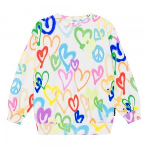 Molo Monti Sweatshirts Cardigans Mädchen Variety Hearts | CH0000467