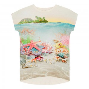 Molo Ragnhilde T Shirts Tops Mädchen Underwater Fun | CH0000495