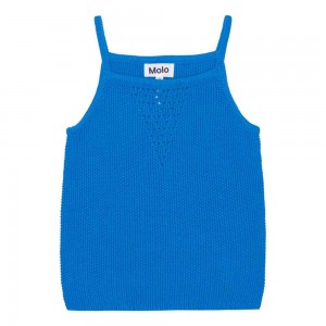 Molo Ranita T Shirts Tops Mädchen Retro Blue | CH0000489