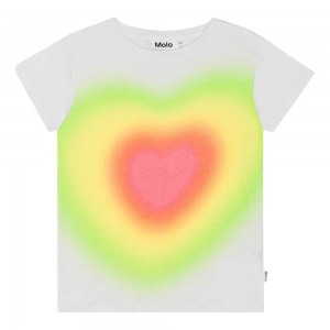 Molo Ranva T Shirts Tops Mädchen Gradient Heart | CH0000505