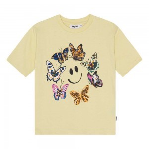 Molo Reen T Shirts Tops Mädchen Happy Butterflies | CH0000534