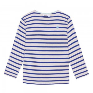 Molo Rilder T Shirts Tops Jungen Reef Stripe | CH0000795