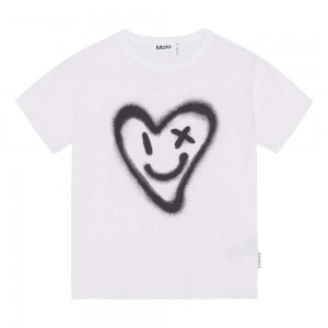 Molo Riley T Shirts Tops Jungen Sprayed Heart | CH0000801