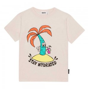 Molo Riley T Shirts Tops Jungen Thirsty Palmtree | CH0000775