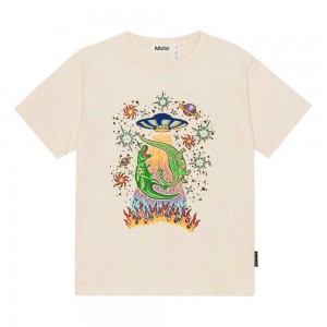 Molo Riley T Shirts Tops Jungen UFO And Dinos | CH0000835