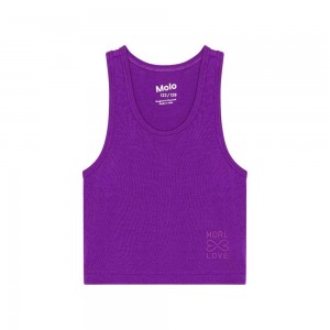 Molo Rippi T Shirts Tops Mädchen Purple Dusk | CH0000520