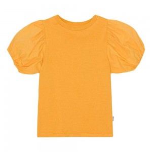 Molo Ritta T Shirts Tops Mädchen Honey Gold | CH0000512