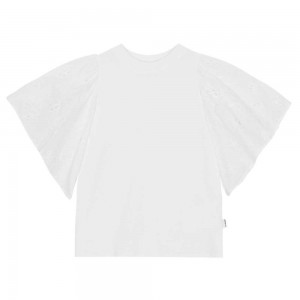 Molo Ritza T Shirts Tops Mädchen White | CH0000492