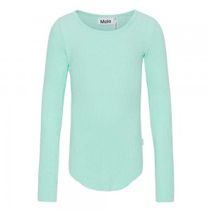 Molo Rochelle T Shirts Tops Mädchen Cool Mint | CH0000588