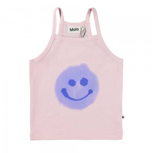 Molo Ronja T Shirts Tops Mädchen Lilac Smile | CH0000185