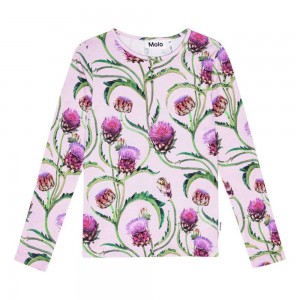 Molo Rose T Shirts Tops Mädchen Artichoke Glow | CH0000540