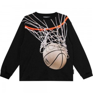 Molo Rube T Shirts Tops Jungen Basket Net Dark | CH0000800