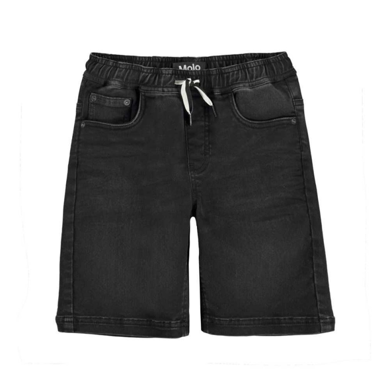 Molo Ali Shorts Jungen Washed Black | CH0000687