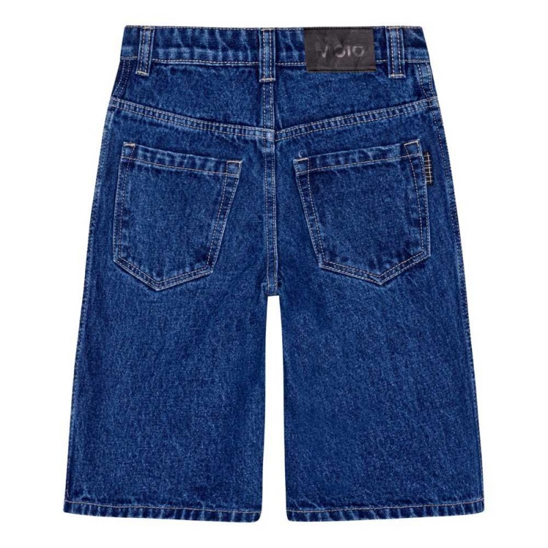 Molo Alpha Shorts Jungen Blue Denim | CH0000732