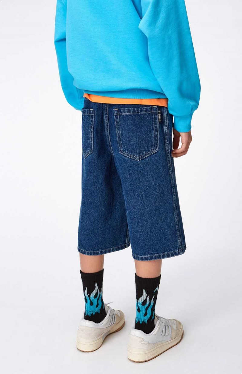 Molo Alpha Shorts Jungen Blue Denim | CH0000732