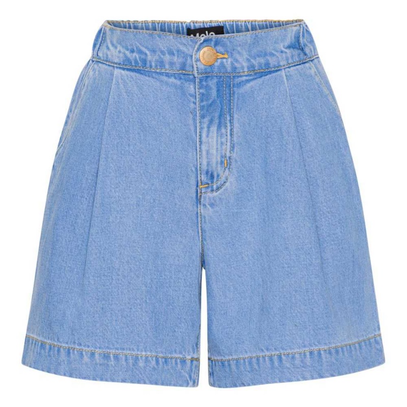 Molo Amari Shorts Mädchen Summer Wash Indigo | CH0000421