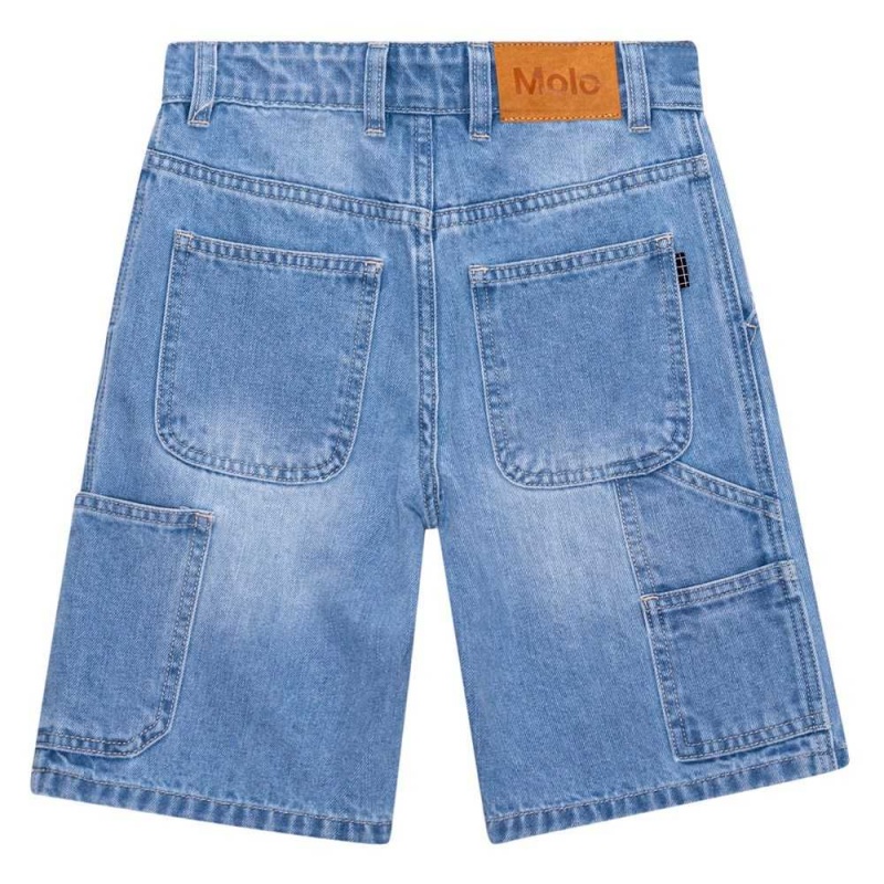 Molo Archie Shorts Jungen Lightblue Denim | CH0000726