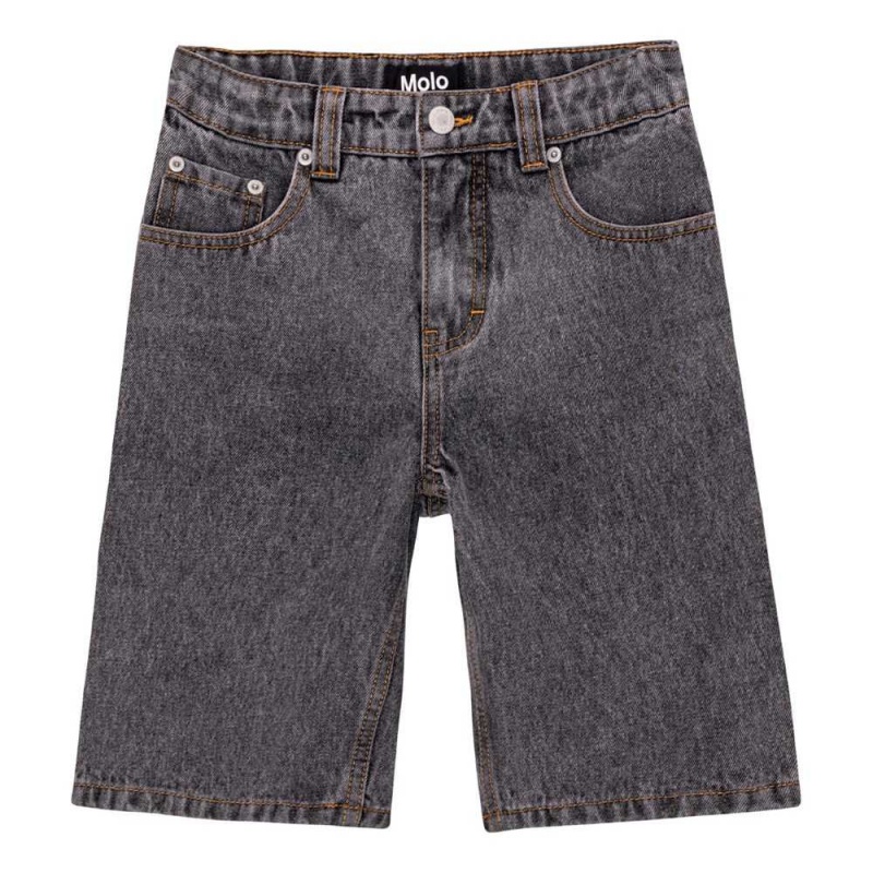 Molo Art Shorts Jungen Black Washed | CH0000692