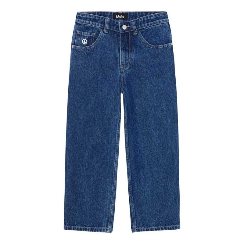 Molo Aska Hosen & Jeans Jungen Blue Denim | CH0000661