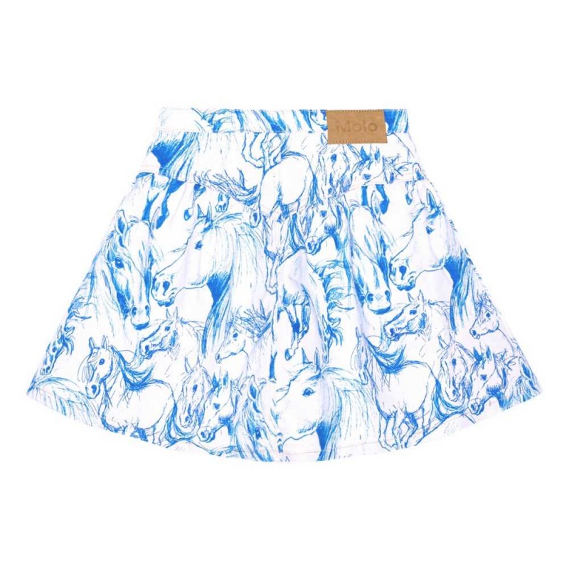 Molo Betsy Röcke Mädchen Blue Horses | CH0000456