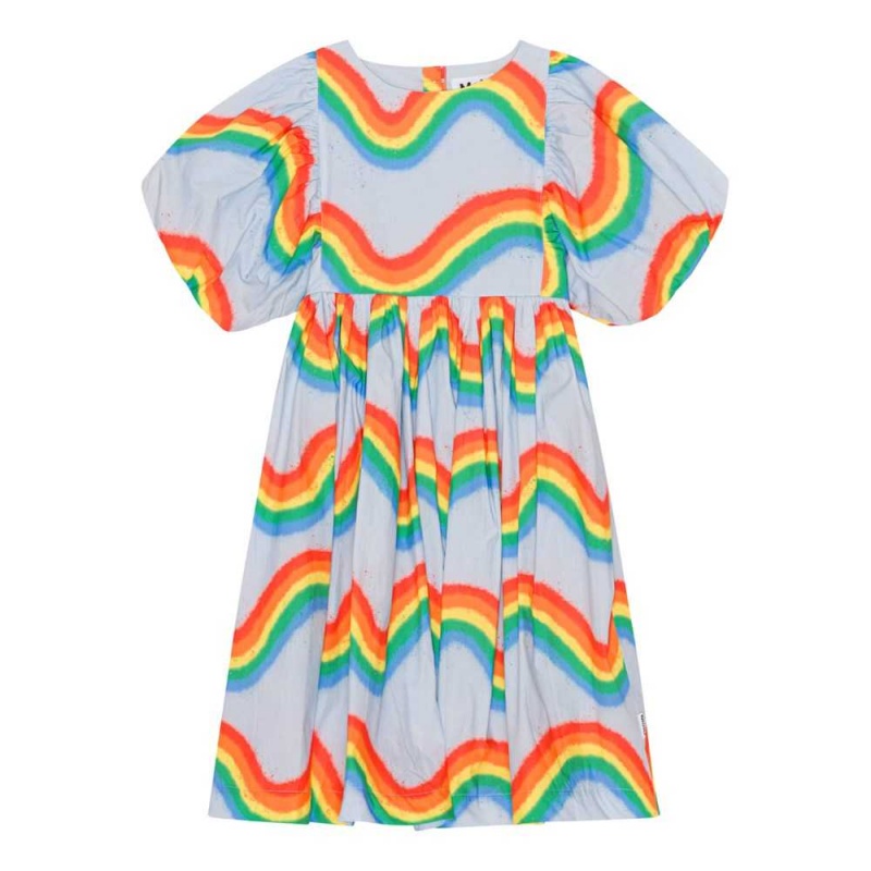 Molo Calyita Kleider Mädchen Rainbow Waves | CH0000264