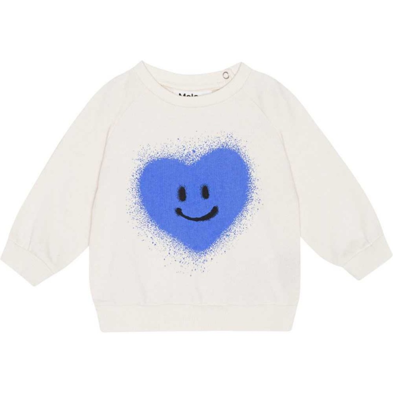 Molo Disc Sweatshirts Cardigans Jungen Blue Heart | CH0001394