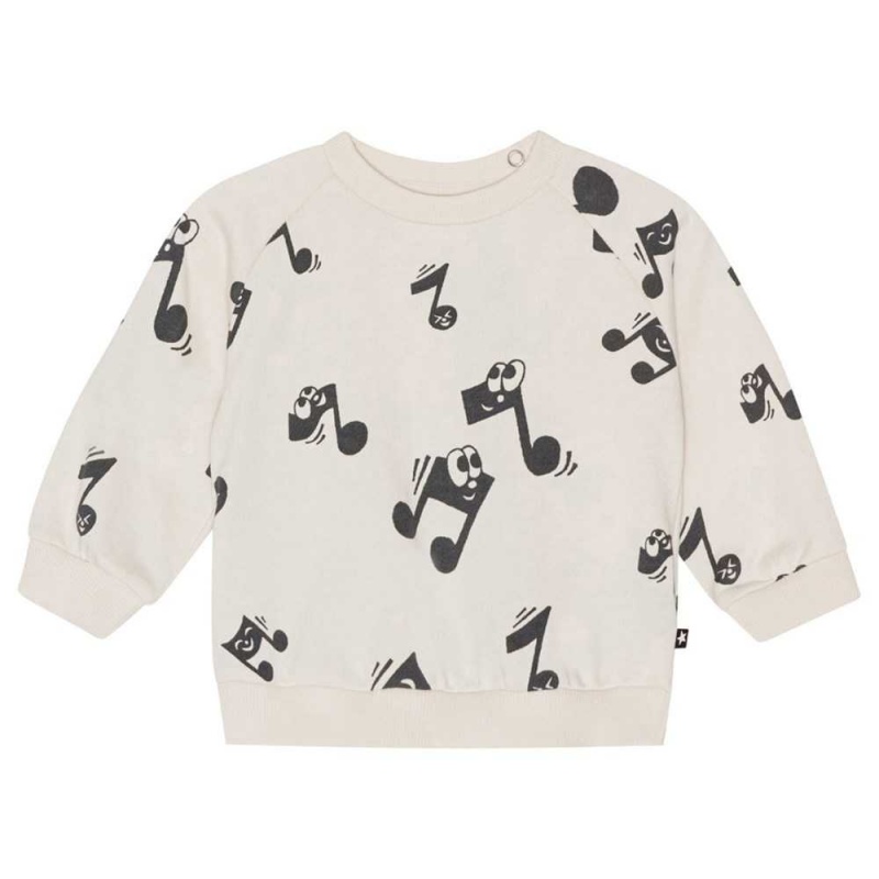 Molo Disc Sweatshirts Cardigans Jungen Happy Notes | CH0001393