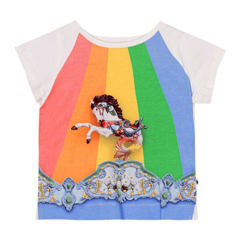 Molo Elly T Shirts Tops Mädchen Carousel Top | CH0001429