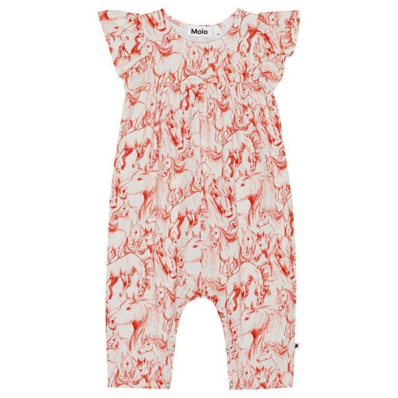 Molo Fifi Bodies Babysuits Mädchen Red Horses | CH0001280