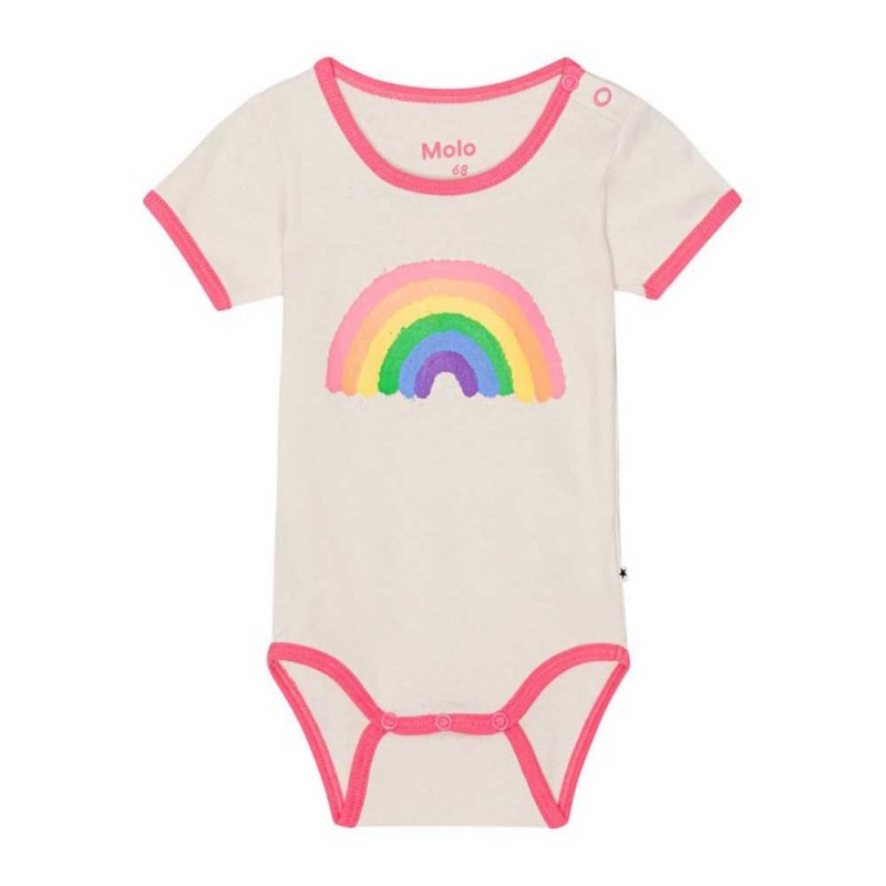 Molo Fossie Bodies Babysuits Mädchen Retro Rainbow | CH0001284