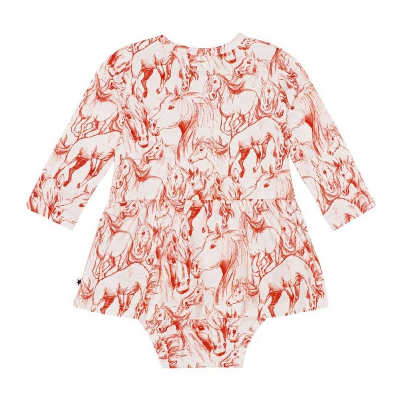 Molo Frances Bodies Babysuits Mädchen Red Horses | CH0001279