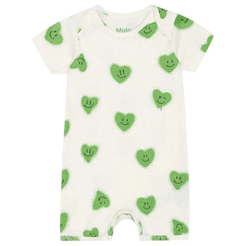 Molo Free Bodies Babysuits Jungen Hearts | CH0001249