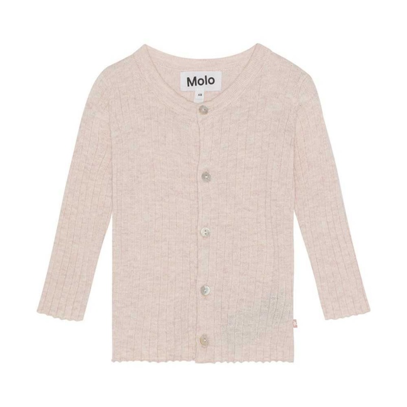 Molo Georgette Sweatshirts Cardigans Jungen Rose Melange | CH0001321