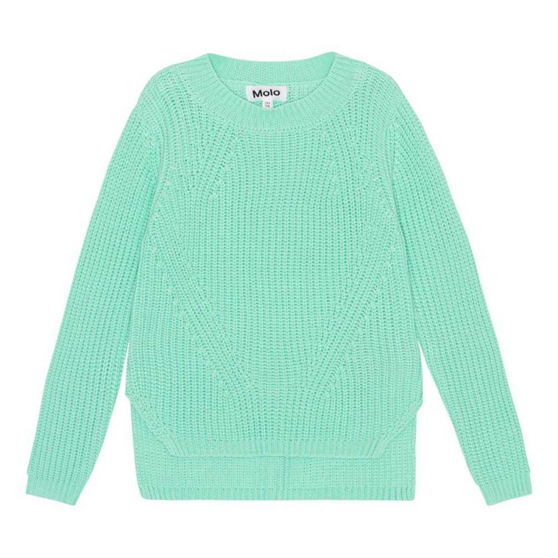 Molo Gillis Sweatshirts Cardigans Mädchen Cool Mint | CH0000312