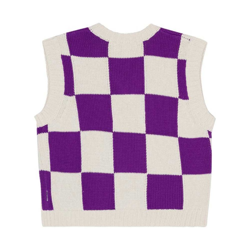 Molo Gitta Sweatshirts Cardigans Mädchen Purple Shell Check | CH0000311