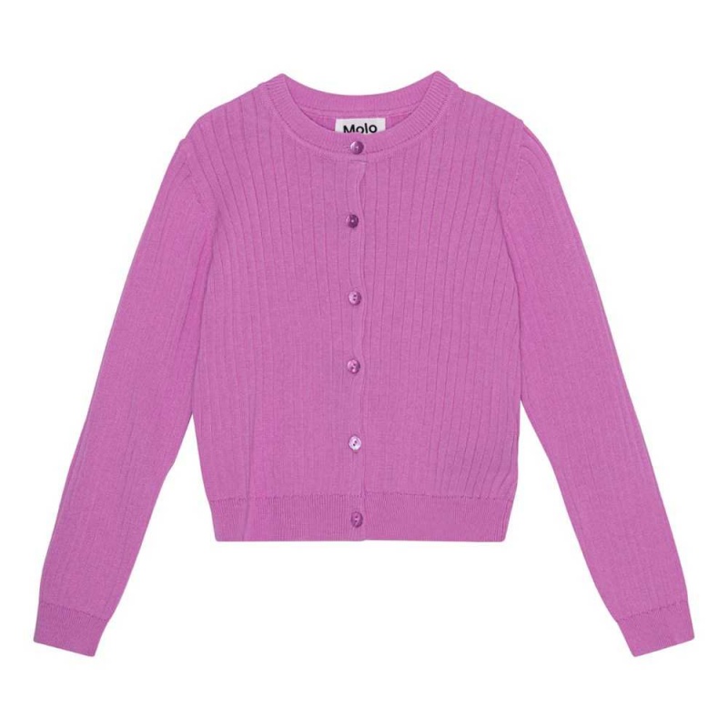 Molo Gloria Sweatshirts Cardigans Mädchen Purple Pink | CH0000301