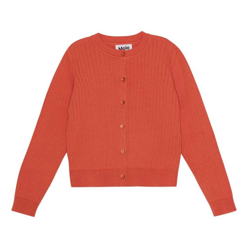 Molo Gloria Sweatshirts Cardigans Mädchen Red Clay | CH0000308