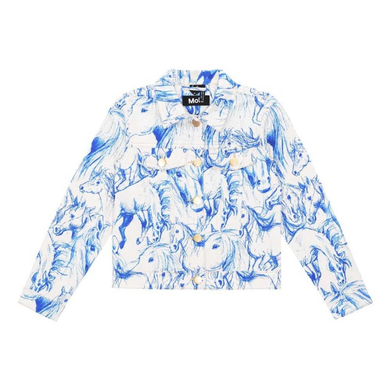 Molo Heidi Jacken & Mäntel Blue Horses | CH0000016