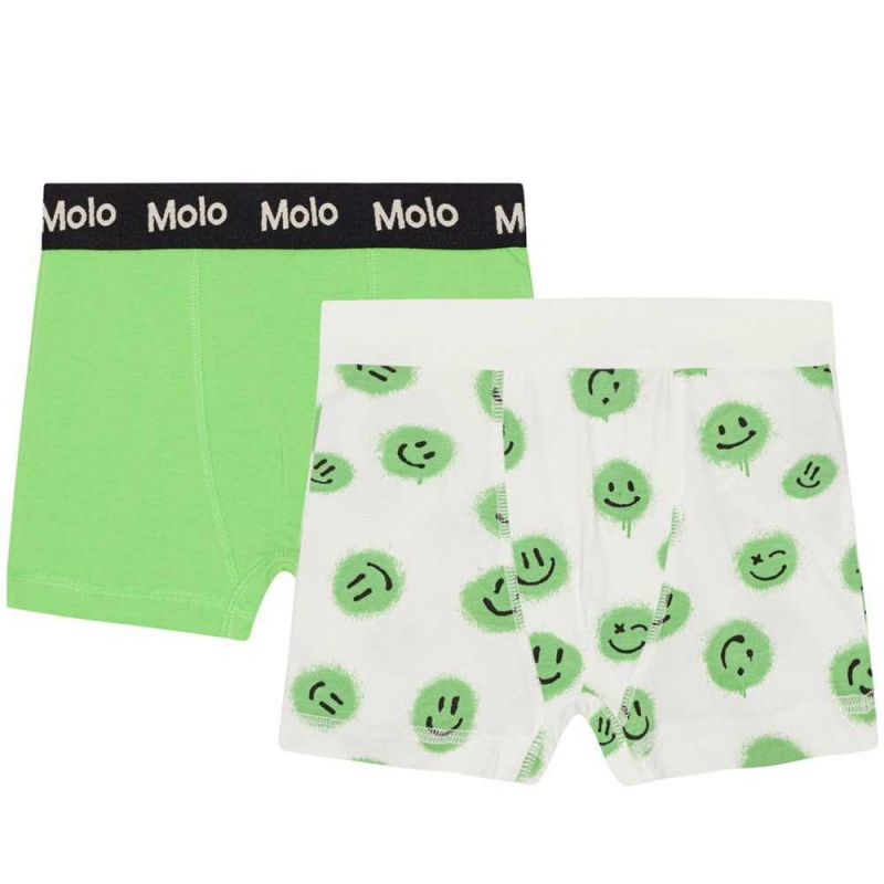 Molo Justin 2-pack Underwear Nightwear Jungen Grass Smiles | CH0000875