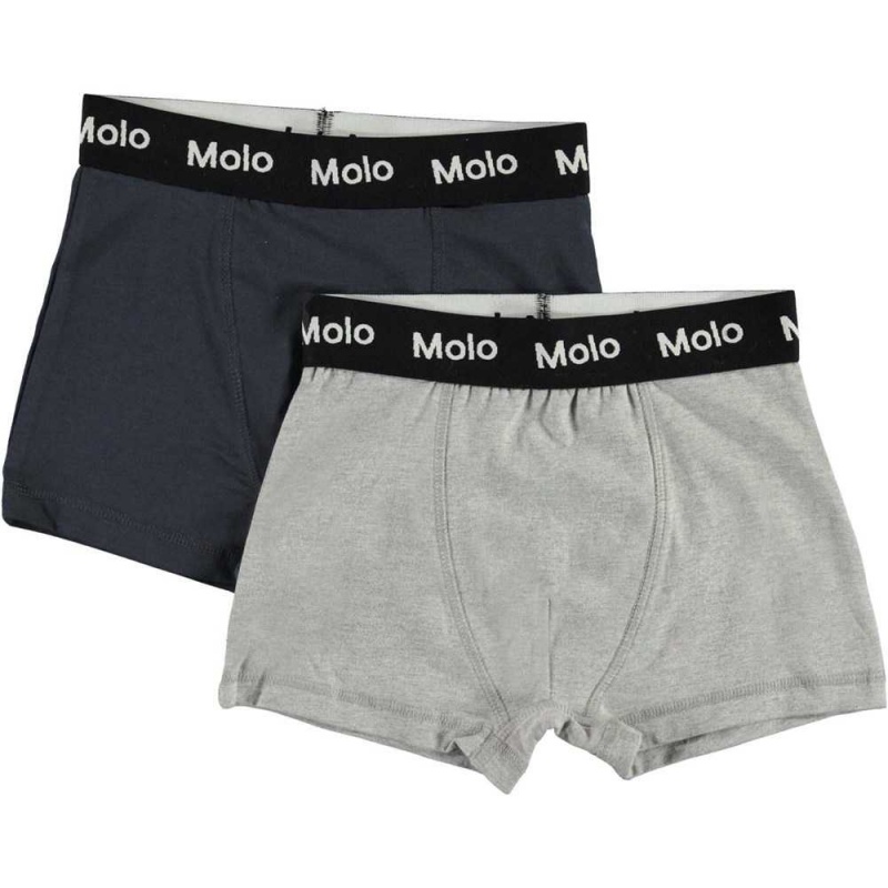 Molo Justin 2-pack Underwear Nightwear Jungen Navy Grey | CH0000892