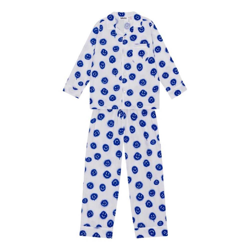 Molo Lex Nightwear Jungen Smiles White | CH0000884