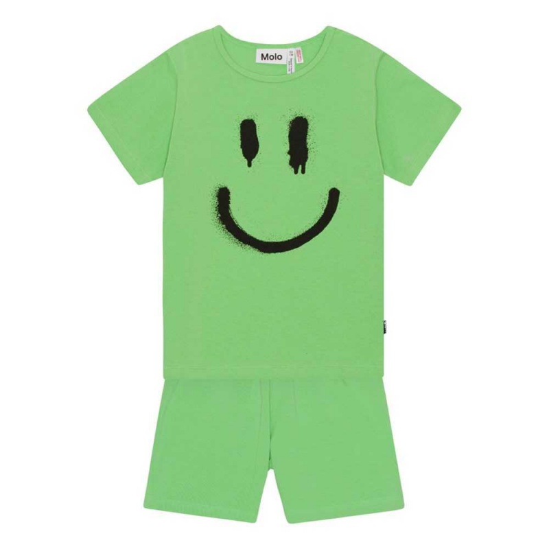 Molo Luvis Nightwear Jungen Grass Green | CH0000877