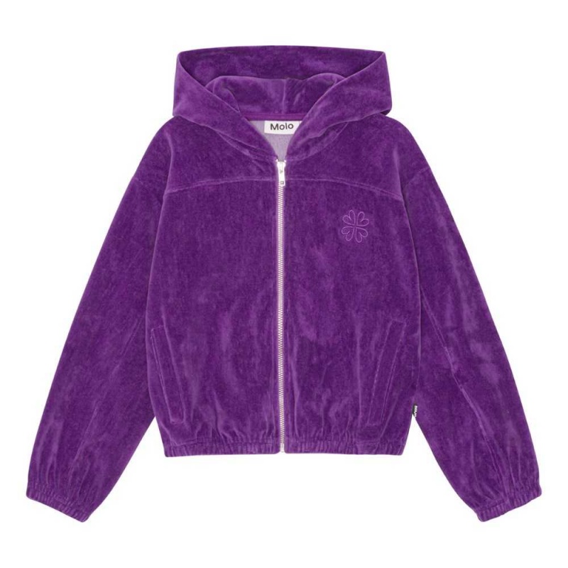 Molo Madeleine Sweatshirts Cardigans Mädchen Purple Dusk | CH0000486