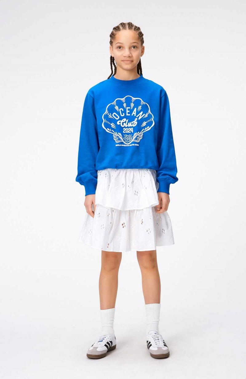 Molo Marge Sweatshirts Cardigans Mädchen Retro Blue | CH0000463